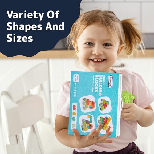 PREXTEX Soft Building Blocks for Toddlers 18M