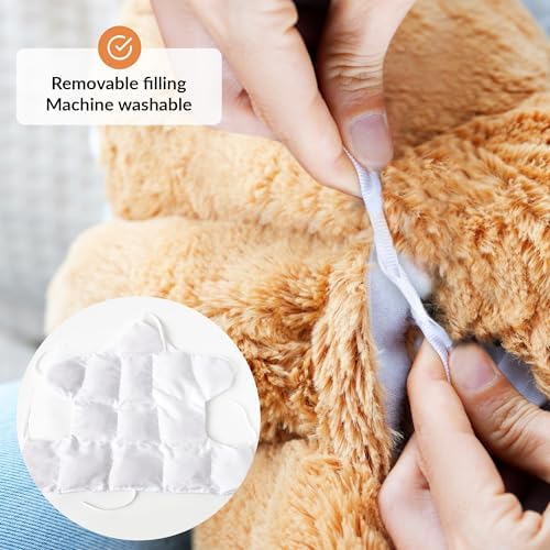 ODOXIA Weighted Stuffed Sloth for Anxiety Relief 5 Lbs