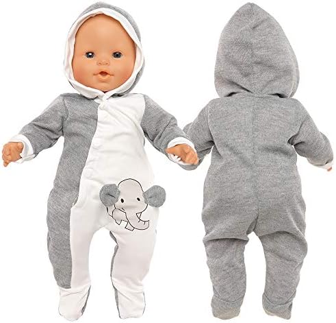 Cute Elephant Baby Doll Outfit with Hat and Socks