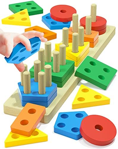 Zartores Montessori Wooden Sensory Toy Set