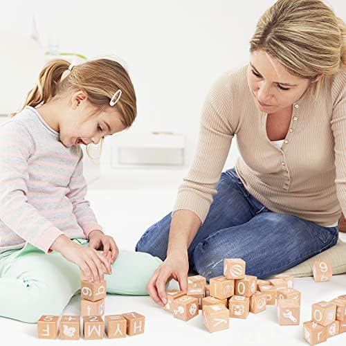 AXEARTE Alphabet Stacking Blocks for Toddlers 1