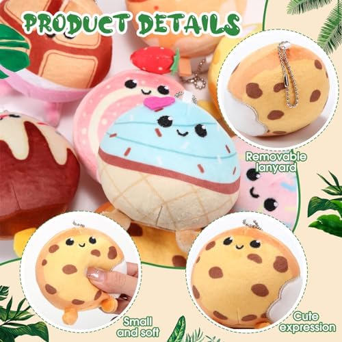 Libima 9 Pcs Mini Stuffed Animals Keychain Set