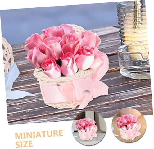 Mini Woven Basket Set for Dollhouse Dcor