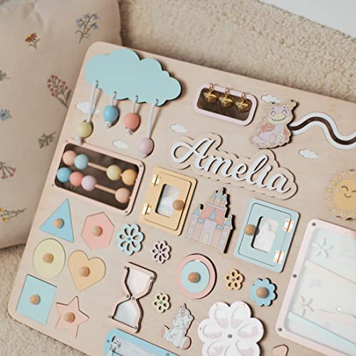 Custom Busy Board for Baby Girl with Name