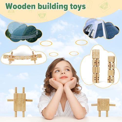 Edyfico TDD101 Wooden Blocks 44pcs STEM Montessori Set