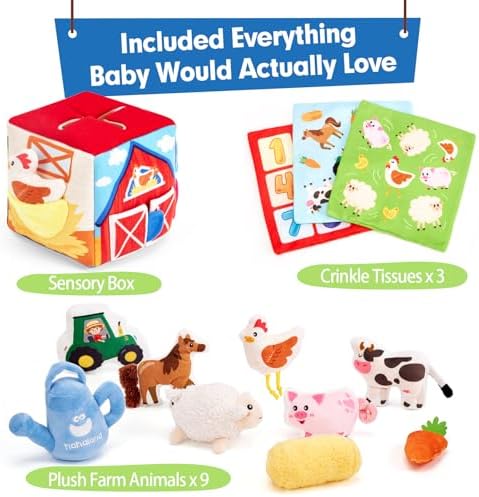Hahaland Baby Surprise Toy Box 6-12 Months 13 PCS