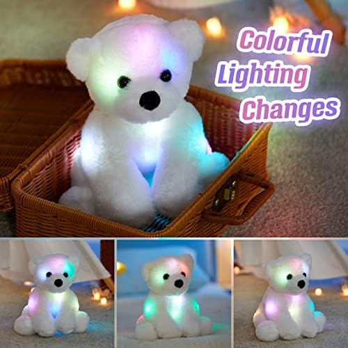 BSTAOFY Glow Polar Bear LED Night Light Toy