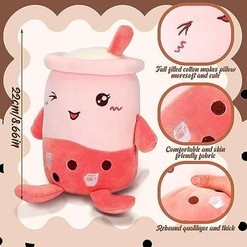 Lewtemi 3 Pcs Stuffed Bubble Plush Pillow Set