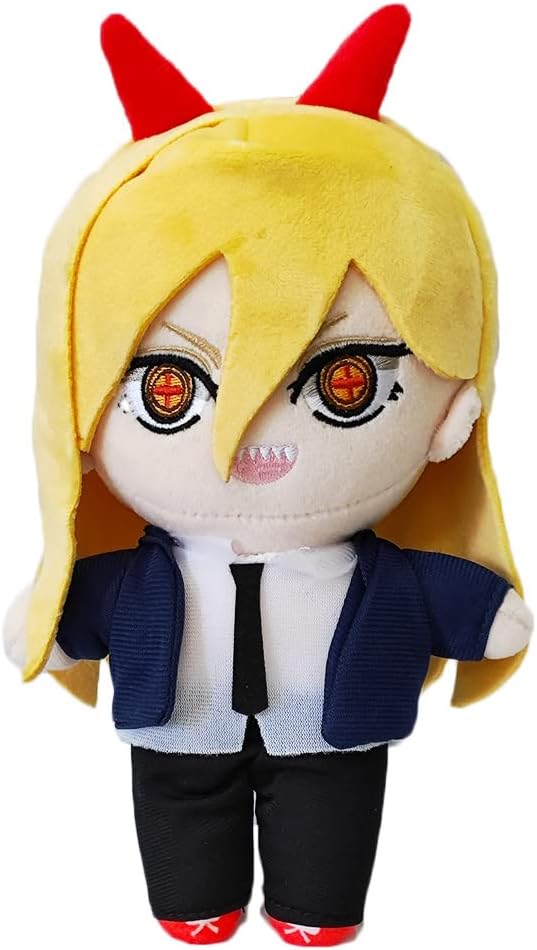 JCvCX Yello Hiar Girl with Evil Horns Plush Figure 1