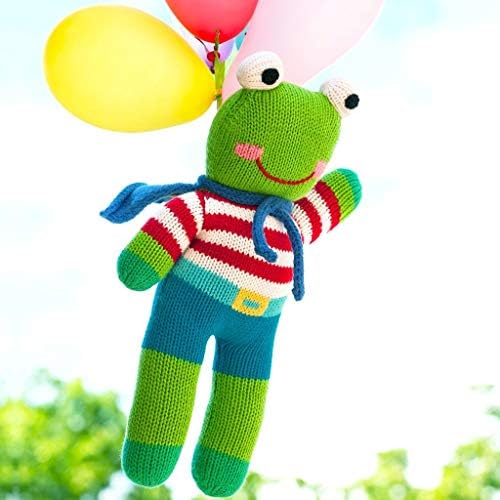 Baby Freddy The Frog Hand-Knit Plush Doll Toy