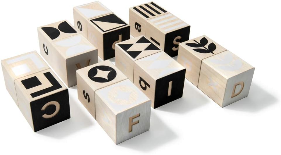 Uncle Goose ABC Blocks - 14 Stacking Cubes