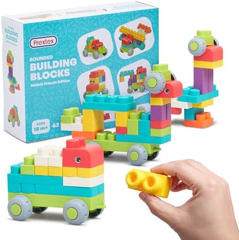 PREXTEX Soft Building Blocks for Toddlers 18M