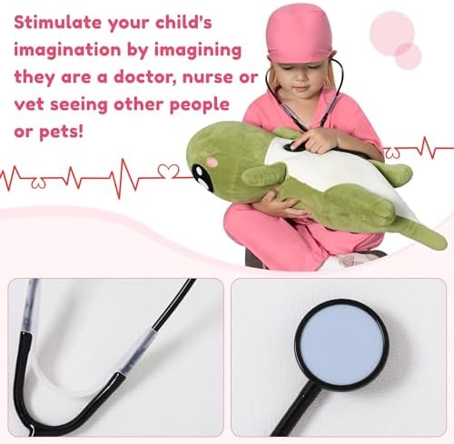 WooHand 6Pcs Doctor Costume Kids 3-9 Years Halloween Set