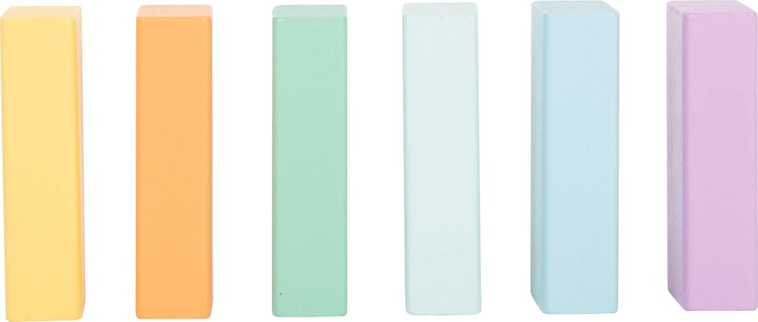 Small Foot 50 Pastel Wooden Building Blocks Playset