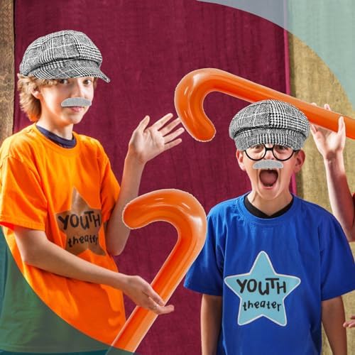 4 PCS 100th Day Old Man Costume Set for Kids