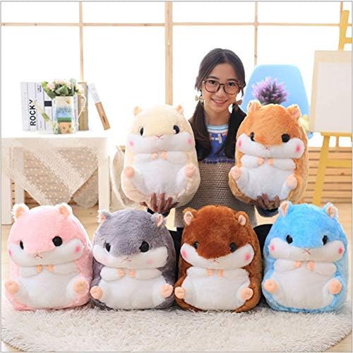 YunNasi Plush Hamster Pillow with Blanket 197 Inches Grey