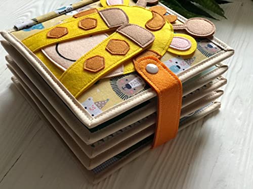 Handmade Animals Quiet Baby Book Montessori Toy