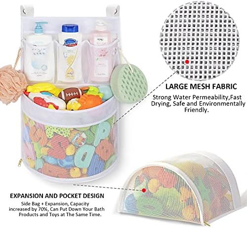 Ligereza Baby Bath Toy Organizer Large Capacity Quick Drying Mould Proof
