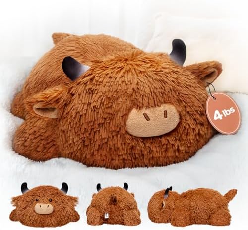 Mewaii Weighted Highland Cow Plush 40 Lbs 23 Inch 1