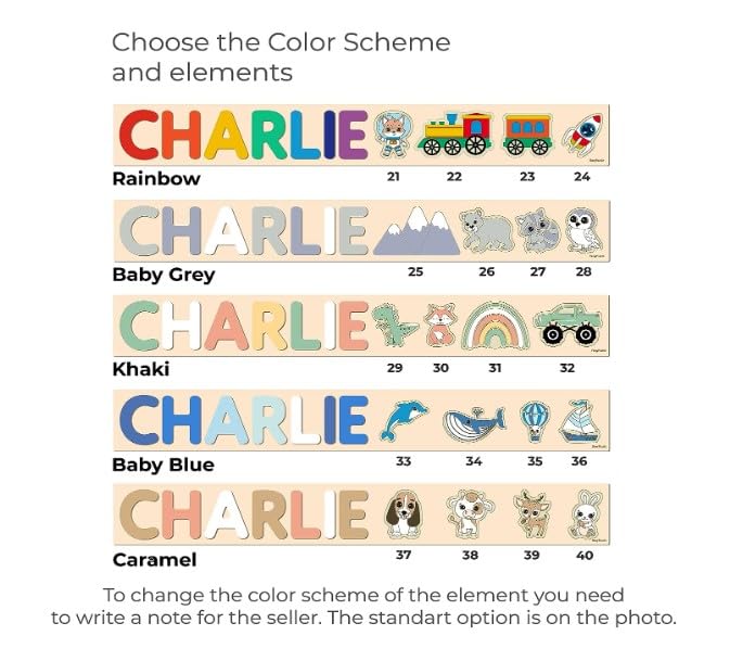 Personalized Wooden Name Puzzle For 1 Year Olds