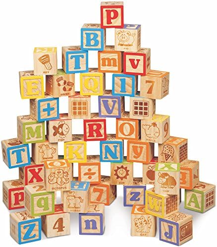 Maxim Deluxe Wooden ABC Blocks for Kids