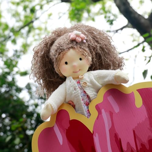 Handmade Waldorf Rag Doll - 12 Soft Plush Amber