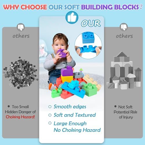 Soft Building Blocks for Toddler 20 PCS Large Stacking Blocks