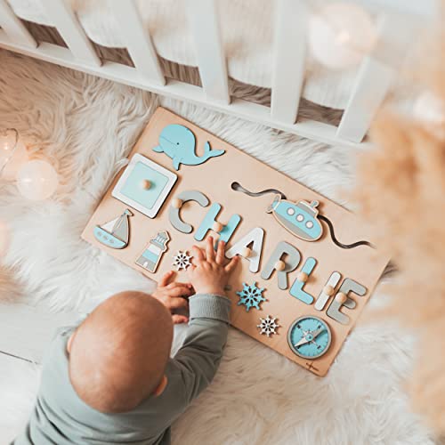 Montessori Personalized Baby Name Busy Board