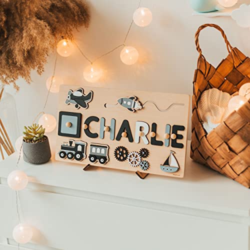 Montessori Personalized Baby Name Busy Board