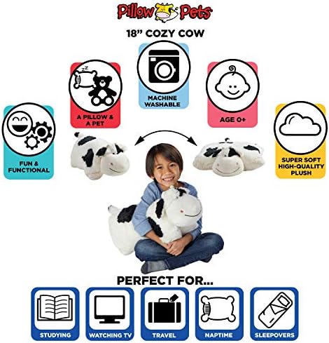 Pillow Pets Originals Cozy Cow 18 Plush Toy 1