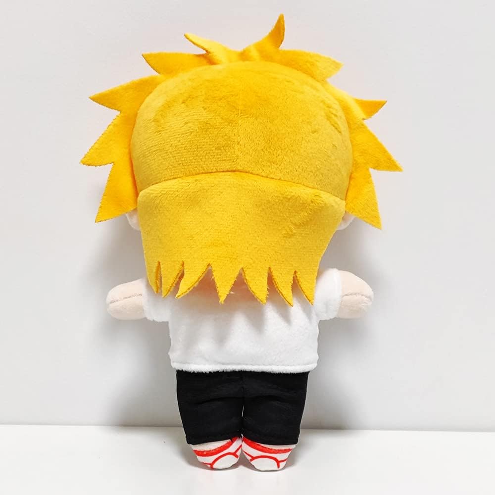 Yellow Hair Boy Plush Toy Anime Figure Soft Doll Pillow