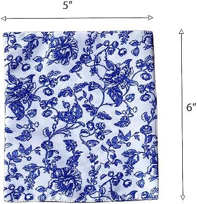 Inusitus Mini Bed Set for 6 Inch Dolls Blue Linen Wooden Frame