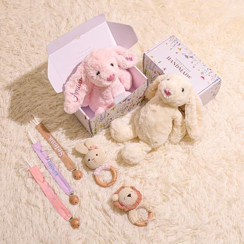 Personalized Baby Bunny Plush Toy with Name