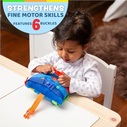 Buckle Toys Boomer Square Learning Toy for Toddlers