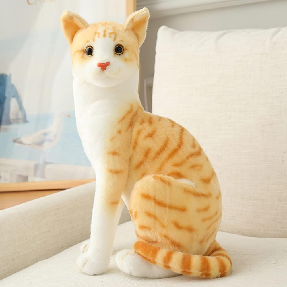 GUDVES Orange Tabby Cat 12 Plush Stuffed Animal Toy