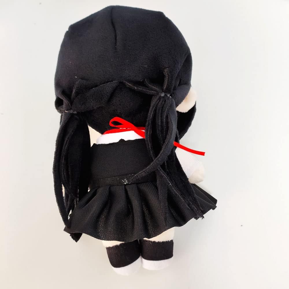 JCvCX Black Hair Girl Dual Ponytail Plush Toy