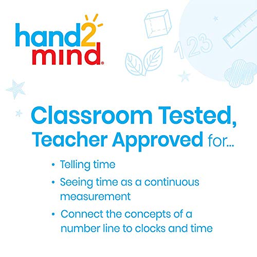 Hand2Mind NumberLine Clock Set of 6