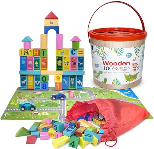 Craft Trendy Wooden Blocks Set for Toddlers and Preschoolers 1