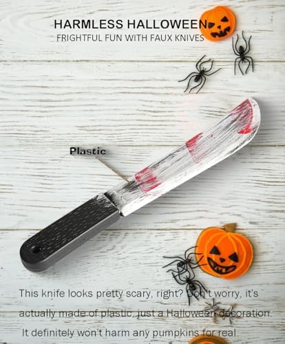 Bloody Butcher Knife Halloween Costume Prop