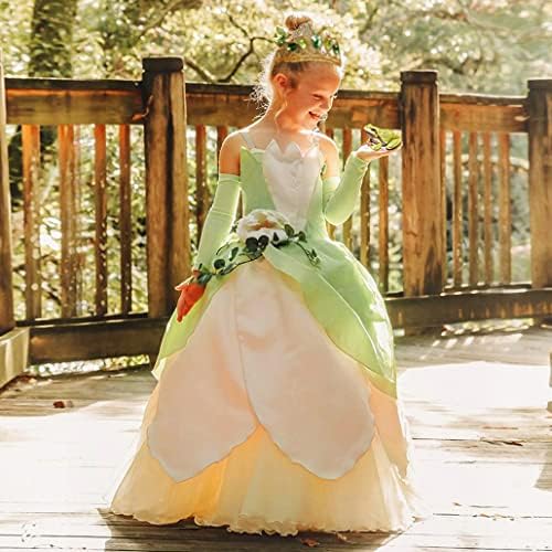Yosbabe Girls Princess Tiana Costume Accessories Set