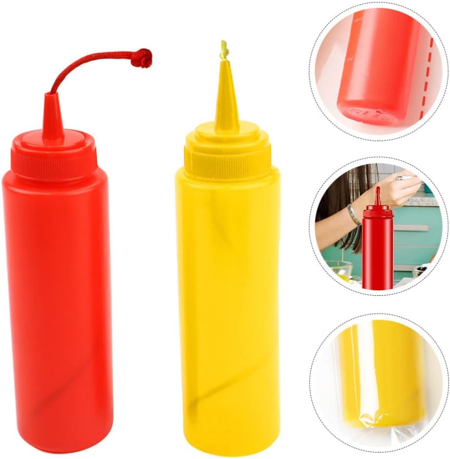 STOBOK 2Pcs Fake Mustard and Ketchup Bottle Prank Toy