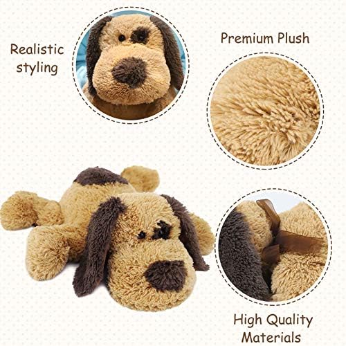 WEIGEDU Floppy Stuffed Dog 20 Inch Brown