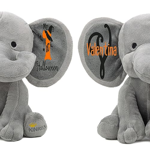 Personalized Elephant Stuffed Animal - My First Halloween