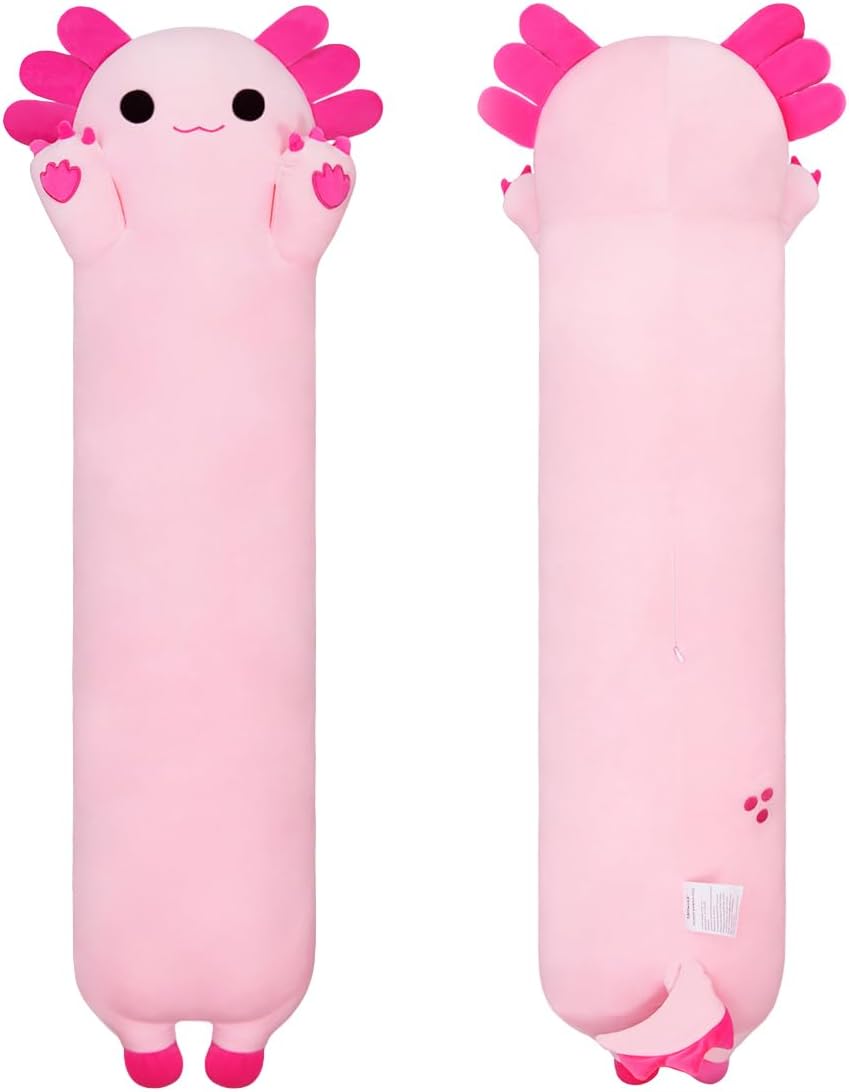 Sausudols 354 Inch Axolotl Plush Toy Pink