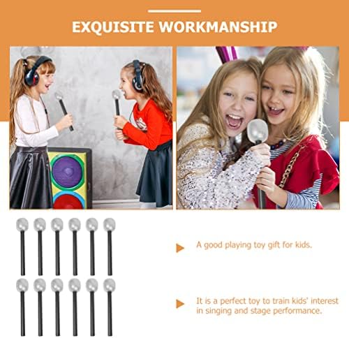 Gadpiparty 12-Piece Mic Costume Prop for Parties and Performances