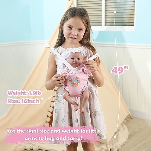 WOOROY Realistic 16 Inch Newborn Baby Doll Girl