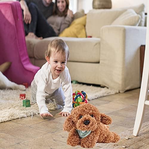 Golden Doodle Puppy Plush Toy with Weighted Comfort 11 Inches