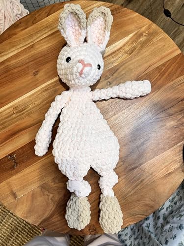 Handmade Bunny Snuggler Plush Toy for Baby