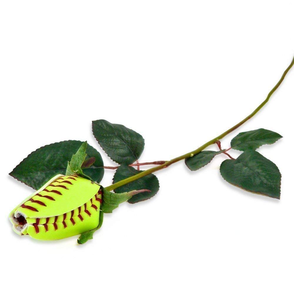 Softball Rose - Handmade Premium Softball Cover Flower