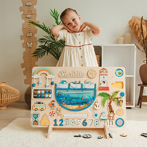 Custom Busy Board for Baby Girl with Name